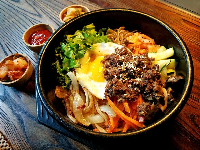 bibimbap in a bowl