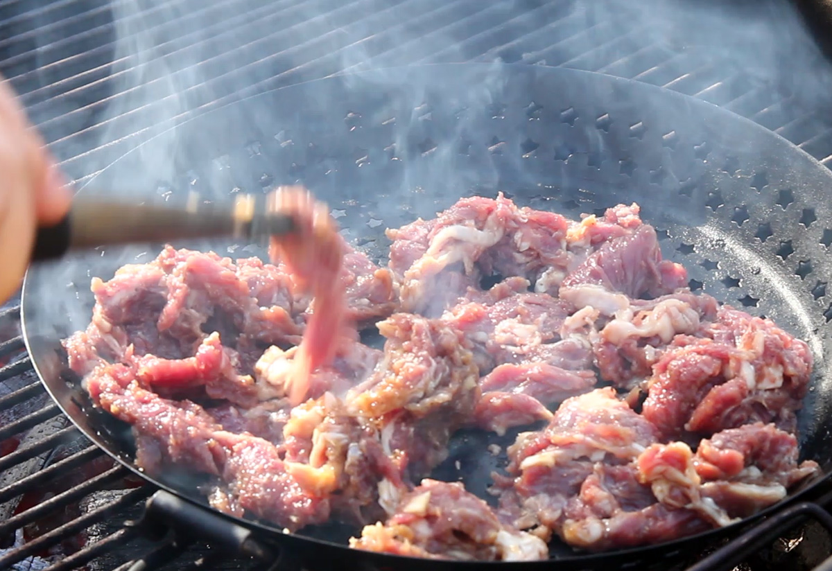 bulgogi being cooked