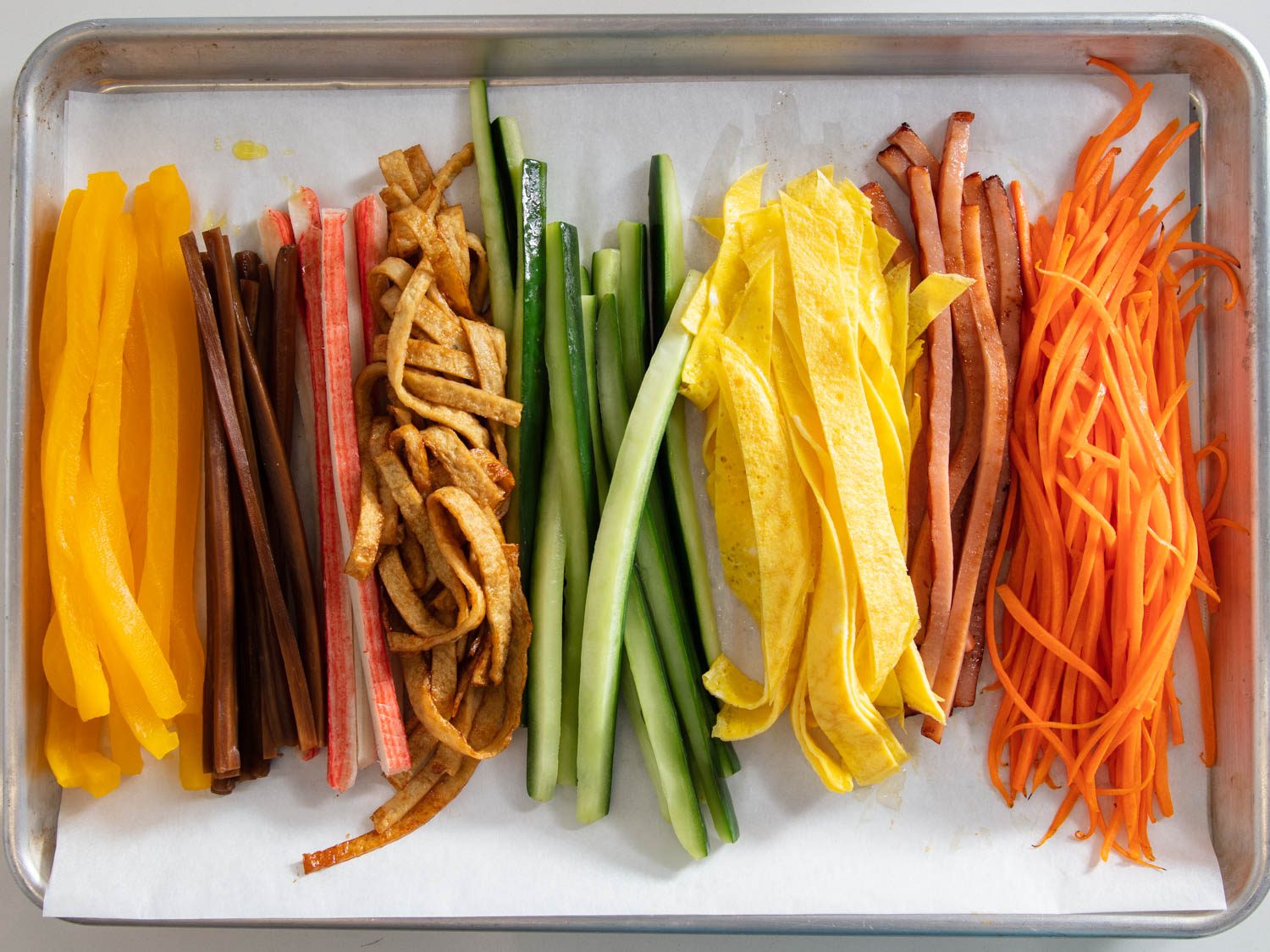 korean food kimbap ingredients